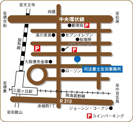 三国ヶ丘駅周辺地図
